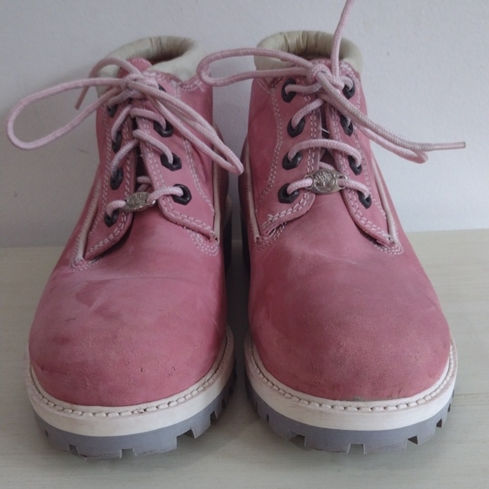 Timberland Pink Women's Combat Boots